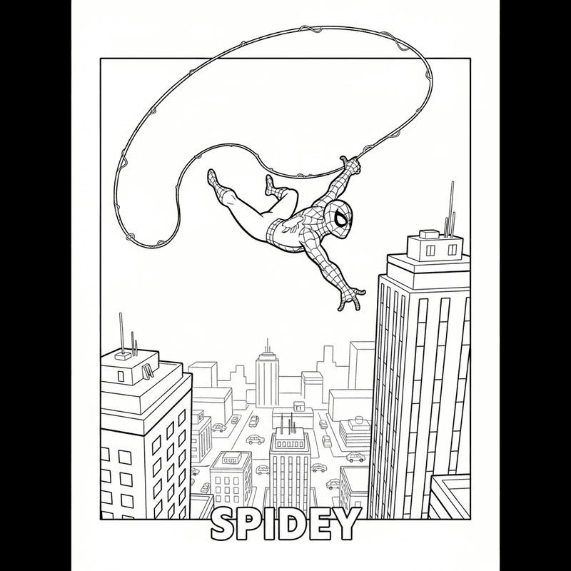 CRAYOLA Color Wonder – Kit Para Colorear De Spidey Con 18 Páginas Y 4 Rotuladores Que No Manchan | Para Niños De 3 A 5 Años | Viajes Y Diversión Sin Preocupaciones