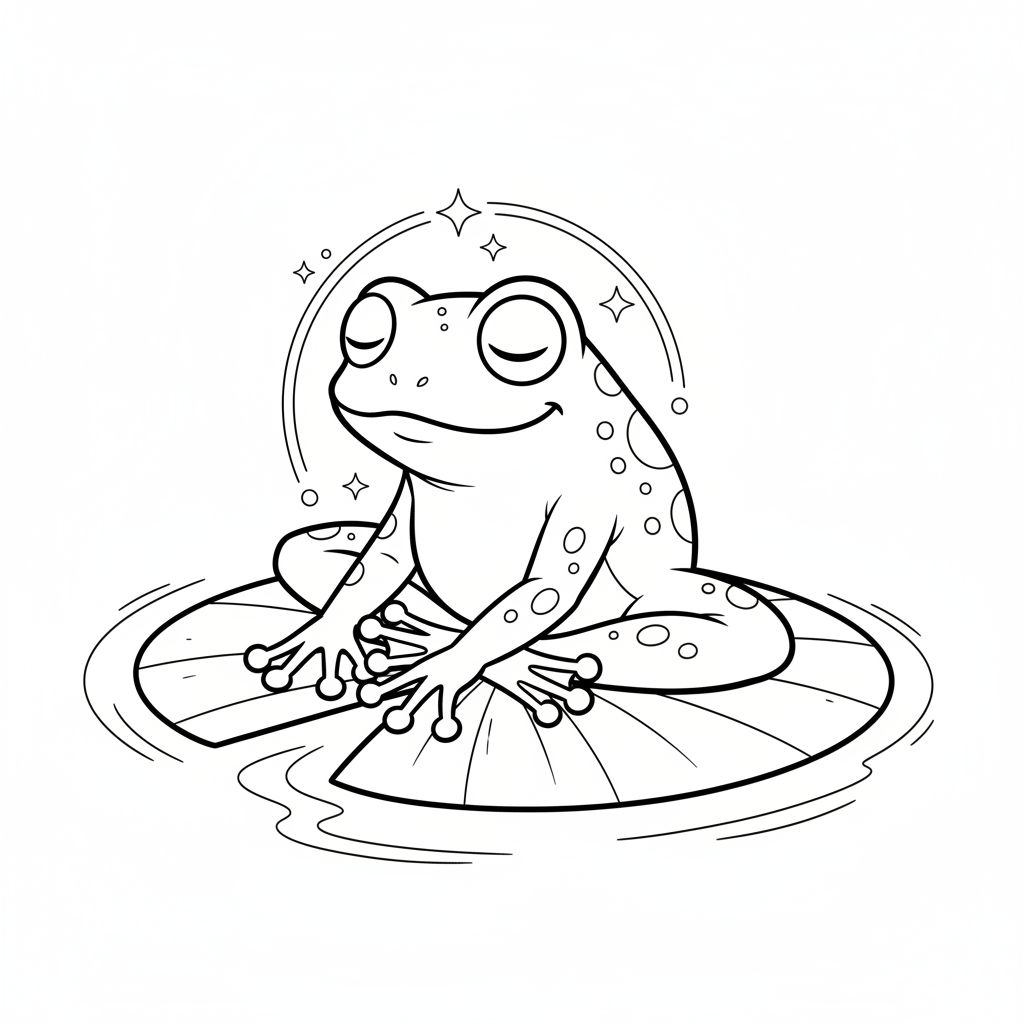 Kikkeryoga-strek-, ontspannings- en rusthouding - Gratis afdrukbare kleurplaat Kikkeryoga-strek-, ontspannings- en rusthouding - Gratis afdrukbare kleurplaat