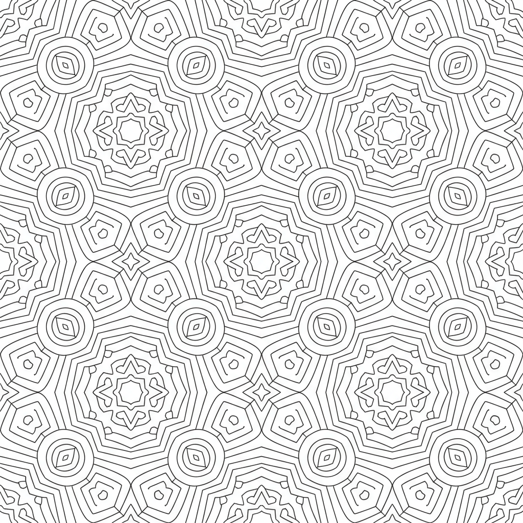 Rainbow hearts pattern colorful array - Free Printable Coloring Page