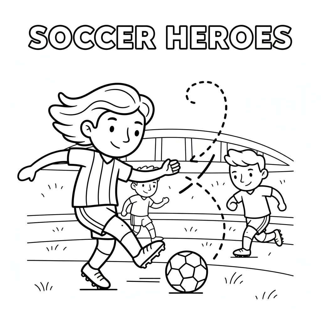 Il maestro del calcio infila un passaggio filtrante perfetto per un compagno di squadra - Disegno da colorare gratuito Il maestro del calcio infila un passaggio filtrante perfetto per un compagno di squadra - Disegno da colorare gratuito