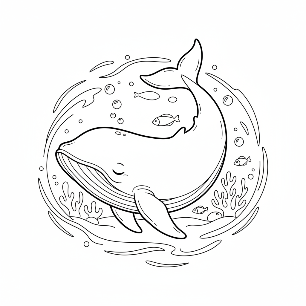 Valyoga stretching under vattnet flexibel och fredlig - Gratis utskrivbar målarbild