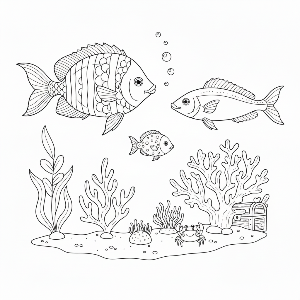 Underwater Fish Scene - Image B