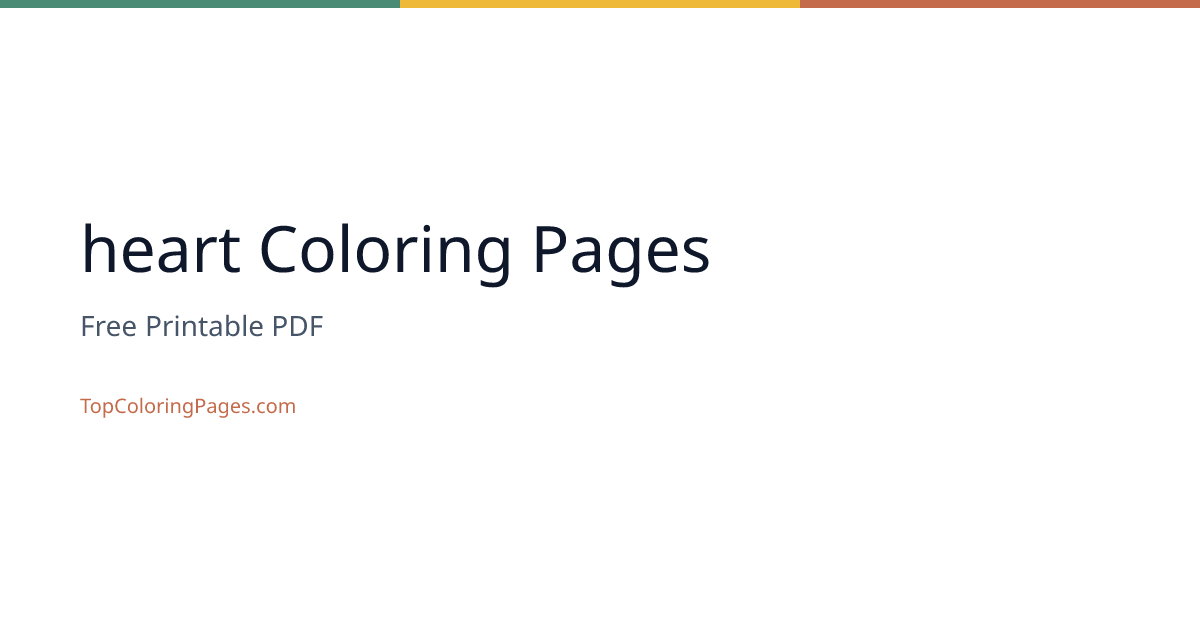 39+ Páginas para colorear de Corazón ( Imprimibles gratis )