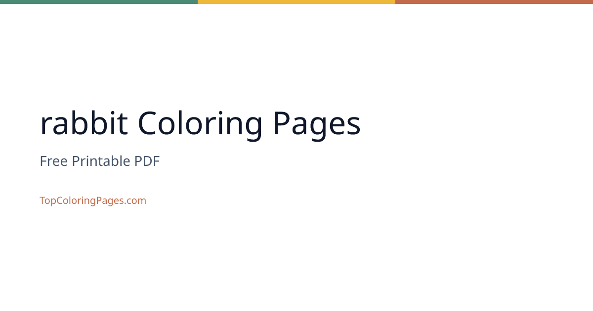 31+ Rabbit Coloring Pages ( Free Printable Sheets )